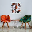 Väggdekor Metall Wallity Aurora Flerfärgad Metall 55x55 cm - Dekorationer, prydnadsföremål - 8682870854819 - 4