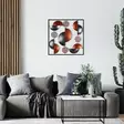 Väggdekor Metall Wallity Aurora Flerfärgad Metall 55x55 cm - Dekorationer, prydnadsföremål - 8682870854819 - 2