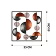 Väggdekor Metall Wallity Aurora Flerfärgad Metall 55x55 cm - Dekorationer, prydnadsföremål - 8682870854819 - 7