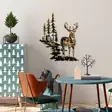 Väggdekor Metall Wallity Deer 3 Flerfärgad Metall 65x79 cm - Dekorationer, prydnadsföremål - 8683743680009 - 3
