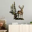 Väggdekor Metall Wallity Deer 3 Flerfärgad Metall 65x79 cm - Dekorationer, prydnadsföremål - 8683743680009 - 2