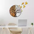Väggdekor Trä Wallity Tree And Birds Flerfärgad Trä 92x71x3 cm - Dekorationer, prydnadsföremål - 8683742935339 - 2