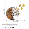 Väggdekor Trä Wallity Tree And Birds Flerfärgad Trä 92x71x3 cm - Dekorationer, prydnadsföremål - 8683742935339 - 8