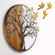 Väggdekor Trä Wallity Tree And Birds Flerfärgad Trä 92x71x3 cm - Dekorationer, prydnadsföremål - 8683742935339 - 7