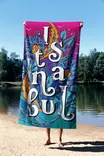 Strandhandduk Mijölnir Flerfärgad Mikrofilament 70x130 cm - Handdukar - 8684282665519 - 3