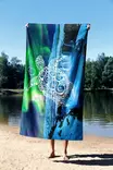 Strandhandduk Mijölnir Flerfärgad Mikrofilament 70% Polyester 30% Polyamid 90x150 cm - Handdukar - 8684282666059 - 3