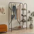 Hallmöbel Hanah Home Peter Svart Metall 105x163x31 cm - Hallskåp - 8684282608349 - 2