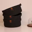 Korgset Aberto Design JUT05003208D Svart Bomull Juterep 25x25x10 cm - Förvaringslådor och korgar - 8683742917779 - 2