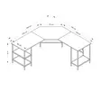 Skrivbord Hanah Home Power L Dore Spånskiva 180x76x60 cm - Skrivbord - 8684282258599 - 6
