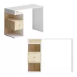 Skrivbord Hanah Home Tempus Dec0140 Vit Ek Spånskiva 100x74x45 cm - Skrivbord - 8684282135449 - 1