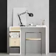 Skrivbord Hanah Home Tempus Dec0140 Vit Ek Spånskiva 100x74x45 cm - Skrivbord - 8684282135449 - 2