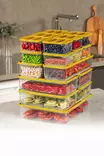 Förvaringslåda Set Hermia Orange Plast 18 Delar - Matlådor och matförvaringsbehållare - 8684283210329 - 1