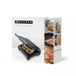 Panini kontaktgrill med non-stickbeläggning och överhettningsskydd 1000W Svart - Smörgåsgrillar och brödrostar - 8711902083009 - 67