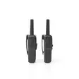 Walkie-Talkie Set | 2 handenheter | Upp till 10 km | Frekvenskanaler: 8 | PTT / VOX | 24 h standby | Laddningsbas ingår | Hörlursutgång | Svart - Walkie-talkies och megafoner - 8711902102489 - 26