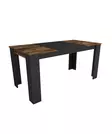Matbord Hanah Home Line Ljus Valnöt Svart Spånskiva 160x76,8x80 cm - Matbord - 8683743974689 - 1