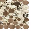 Badrumsmatta Set Mijölnir Brun 100% Polyester Halkfri Antibakteriell Maskintvättbar 50x60 cm & 60x100 cm - Badrumsmattor och våtrumsmattor - 8682870988309 - 5