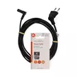 Strömkabel | Euro Man | IEC-320-C7 | Vinklat 90° | Vinklat 90° | Nickelplaterad | 3.00 m | Rund | PVC | Svart | Label - Strömkablar och kontakter - 5412810472789 - 66