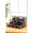 Set med förvaringslådor (12 delar), antracit, 10 x 10 x 9,5 cm / 550 ml, tålig, stilren, mångsidig - Plastlådor och förvaringslådor - 8683742869009 - 1