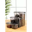 Förvaringslådeset (6 delar), antracit, 10 x 10 x 9,5 cm, tålig, BPA-fri - Plastlådor och förvaringslådor - 8683742868989 - 1