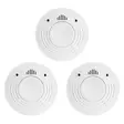 Rökdetektor med 10 års batteri- och sensortid 3-pack Vit - Brandvarnare och kolmonoxidvarnare - 8711902089469 - 46