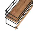 Vägghylla Hanah Home Gwen Ek Svart Spånskiva Metall 32x10x16,5 cm - Vägghyllor - 8684282608189 - 7