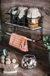 Vägghylla Hanah Home Gwen Ek Svart Spånskiva Metall 32x10x16,5 cm - Vägghyllor - 8684282608189 - 3