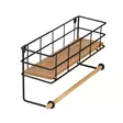 Vägghylla Hanah Home Gwen Ek Svart Spånskiva Metall 32x10x16,5 cm - Vägghyllor - 8684282608189 - 4
