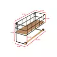 Vägghylla Hanah Home Gwen Ek Svart Spånskiva Metall 32x10x16,5 cm - Vägghyllor - 8684282608189 - 8