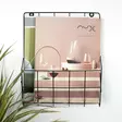 Väggorganisatör Wallity Svart Metall 26x29x10 cm - Klädhängare - 8683743842209 - 3