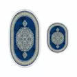 Badrumsmatta Set Mijölnir Blå 100% Polyester Halkfri Antibakteriell 50x60 cm & 60x100 cm - Badrumsmattor och våtrumsmattor - 8683342421089 - 1