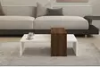 Soffbord Hanah Home Glow Vit Valnöt Spånskiva 80x31,8x50 cm - Soffbord - 8681875449419 - 3