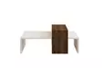 Soffbord Hanah Home Glow Vit Valnöt Spånskiva 80x31,8x50 cm - Soffbord - 8681875449419 - 5