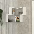 Vägghylla Hanah Home Bulut Vit Spånskiva 45x55,4x14,5 cm - Vägghyllor - 8681181790779 - 2