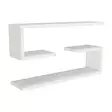 Vägghylla Hanah Home Jenika Vit Spånskiva 60x18x14,5 cm - Vägghyllor - 8681181674789 - 1