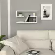 Vägghylla Hanah Home Jenika Vit Spånskiva 60x18x14,5 cm - Vägghyllor - 8681181674789 - 2