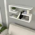 Vägghylla Hanah Home Jenika Vit Spånskiva 60x18x14,5 cm - Vägghyllor - 8681181674789 - 4