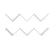 Vägghylla Hanah Home Zig Zag Vit Spånskiva 129x50x22 cm - Vägghyllor - 8681181351369 - 7