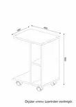 Sidobord Hanah Home General Vit Spånskiva 45x65x35 cm - Sidobord och extrabord - 8681181790809 - 4