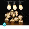 SmartLife Dekorativa Lampor | Festljus | Wi-Fi | Varm Vit | 10 LED's | 9.00 m | Android | Glödlampediameter: 45 mm - Dekorationsljus - 5412810417339 - 10