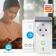 SmartLife Smart Plug | IP44 | Strömmätare | 3680 W | Jordad kontakt / Typ F (CEE 7/7) | -30 - 40 °C | Android / IOS | Grå / Vit | 1 st. - Smarta eluttag - 5412810317219 - 52