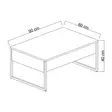 Soffbord Hanah Home Luxe Valnöt Guld Spånskiva 90x60x40 cm - Soffbord - 8683743791149 - 5