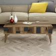 Soffbord Hanah Home Madrid Valnöt Antracit Spånskiva 105x37,6x60 cm - Soffbord - 8683342169639 - 3