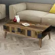 Soffbord Hanah Home Madrid Valnöt Antracit Spånskiva 105x37,6x60 cm - Soffbord - 8683342169639 - 4