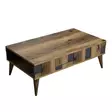 Soffbord Hanah Home Madrid Valnöt Antracit Spånskiva 105x37,6x60 cm - Soffbord - 8683342169639 - 1