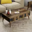 Soffbord Hanah Home Madrid Valnöt Antracit Spånskiva 105x37,6x60 cm - Soffbord - 8683342169639 - 2