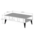 Soffbord Hanah Home Madrid Valnöt Antracit Spånskiva 105x37,6x60 cm - Soffbord - 8683342169639 - 5