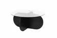 Soffbord Hanah Home Aeris Träsvart Härdat Glas Spånskiva 75x35x75 cm - Soffbord - 8684283687619 - 1