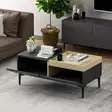 Soffbord Hanah Home Mia Antracit Spånskiva 91,8x38,6x45 cm - Soffbord - 8684282041689 - 5