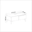 Soffbord Hanah Home Mia Antracit Spånskiva 91,8x38,6x45 cm - Soffbord - 8684282041689 - 9