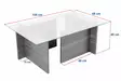Soffbord Nordure Vetrino Antracit Härdat Glas Spånskiva 105x40x65 cm - Soffbord - 8684283427789 - 1